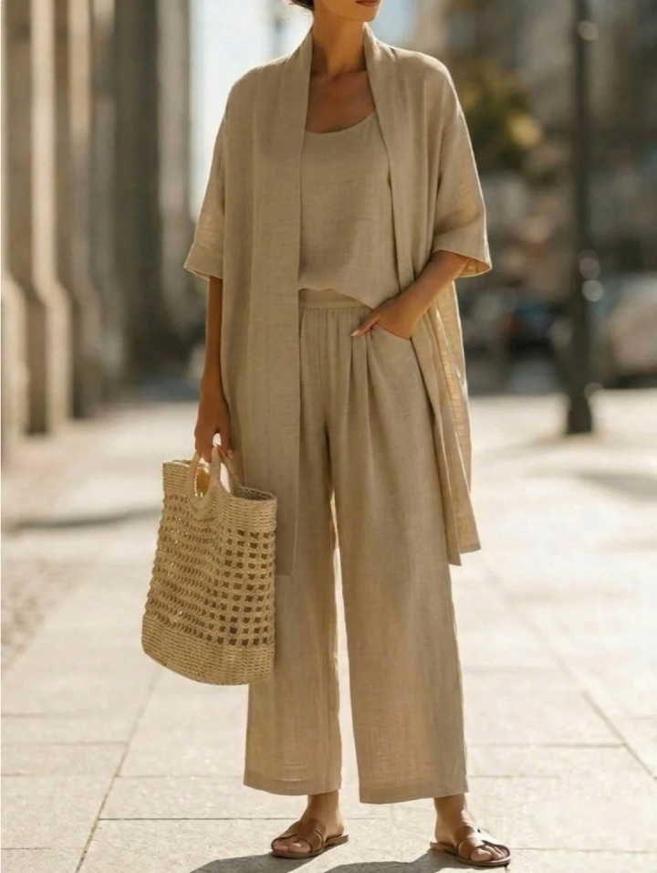 Summer outfit three piece set for women fashion trends