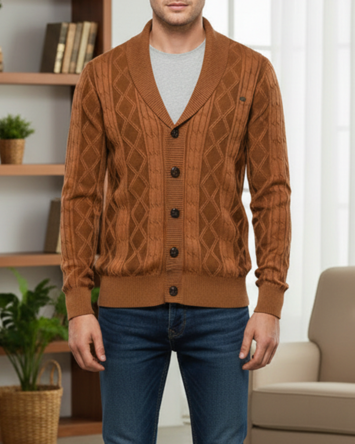 Hendrix | Men’s Cable Knit Cardigan
