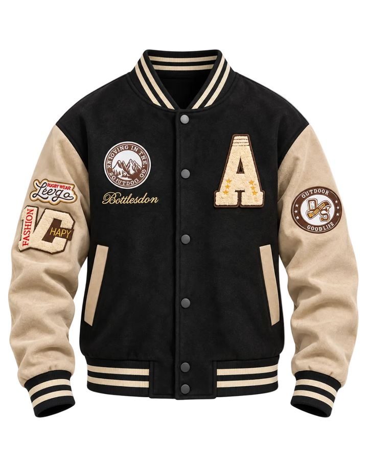 Cohen | Men’s Embroidered Varsity Jacket