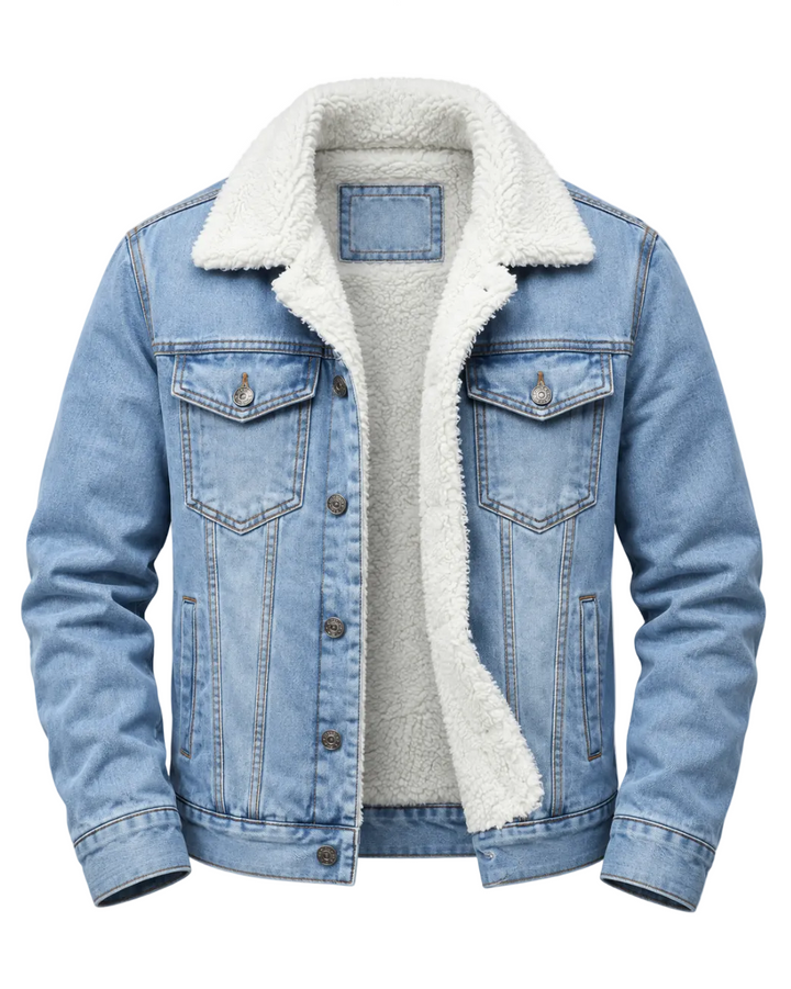 Creston | Men’s Fur-Lined Denim Jacket