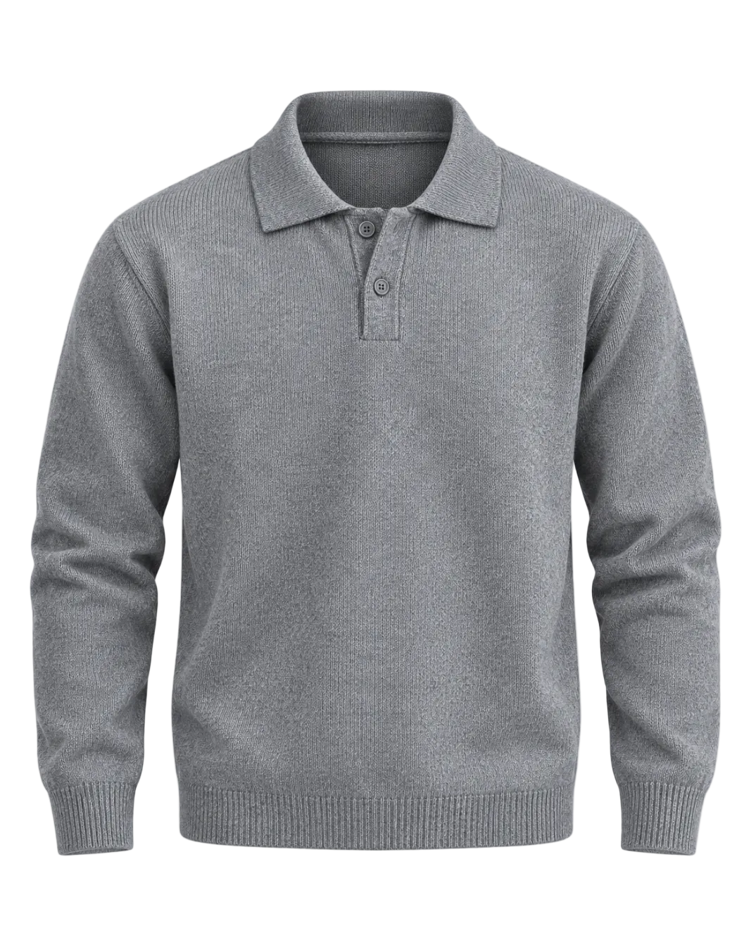 Davis | Men’s Button-Placket Knit Polo Sweater
