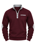 Gage | Men’s Stand-Collar Quarter-Zip Sweater