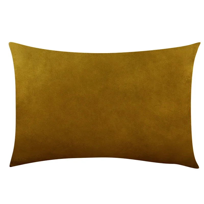Minimalist velour cushion cover 30x50 cm for sleek home design