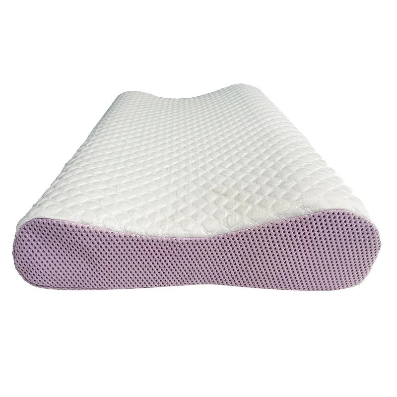 Detailed shot of washable pillowcase fabric and zipper on the ergonomic cervical pillow