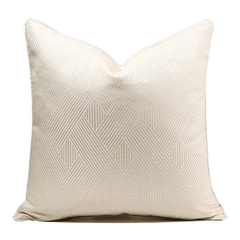 Elegant abstract art cushion cover complementing modern living spaces