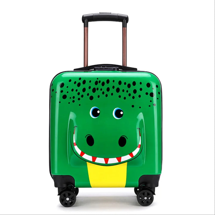 Travel trolley kids suitcase close-up of secure combination lock
