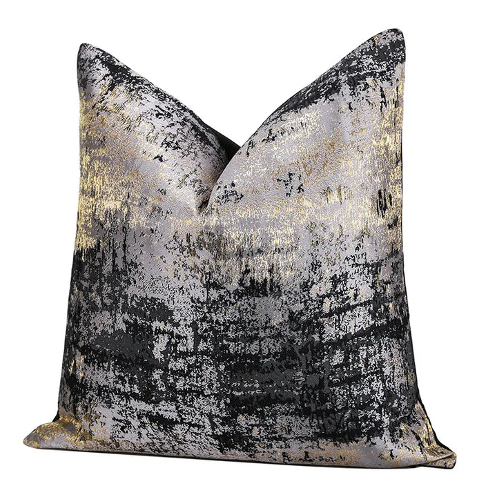 Artistic cushion cover for living room sofa with modern abstract visuals