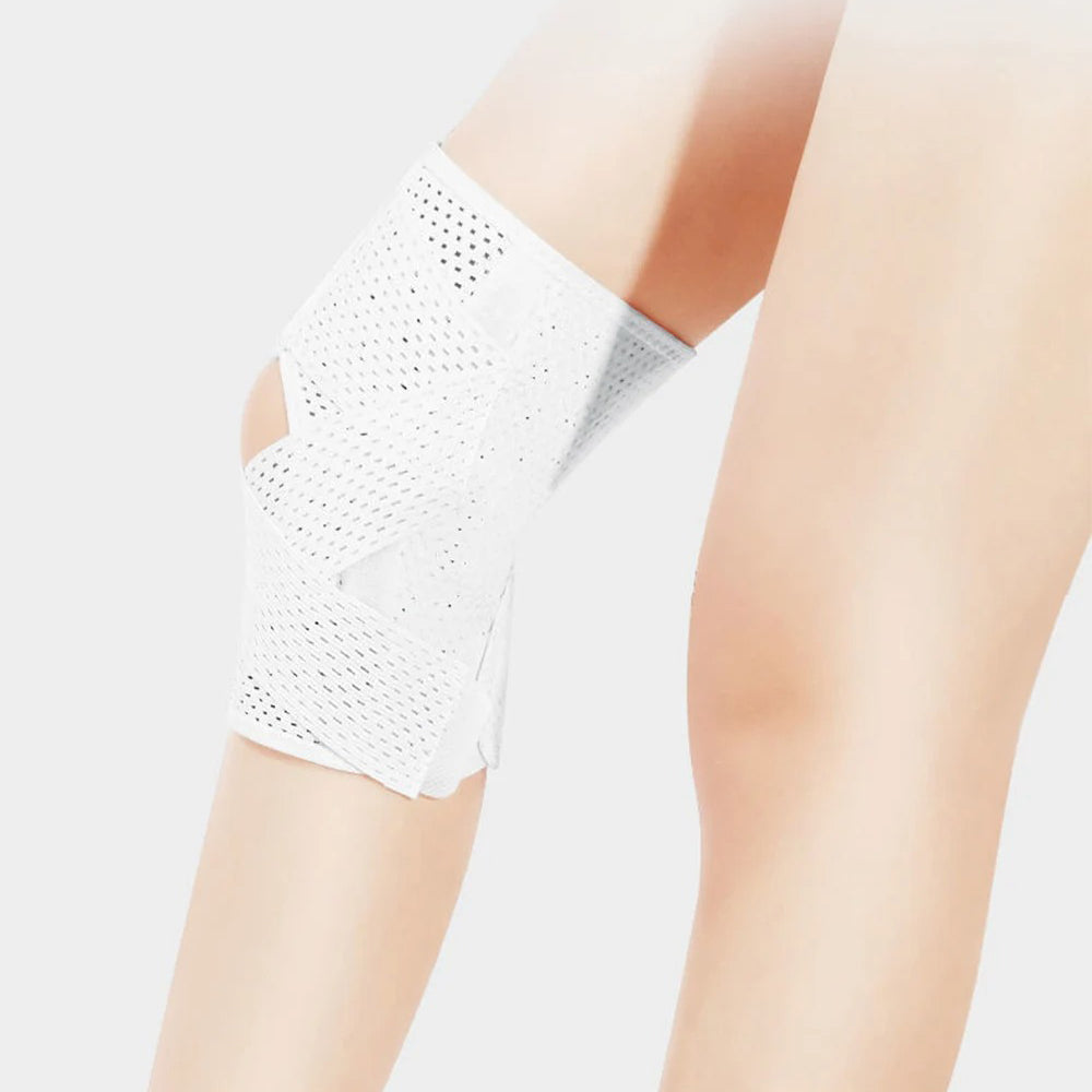 Unisex adjustable knee support compression strap for fitness and joint stability