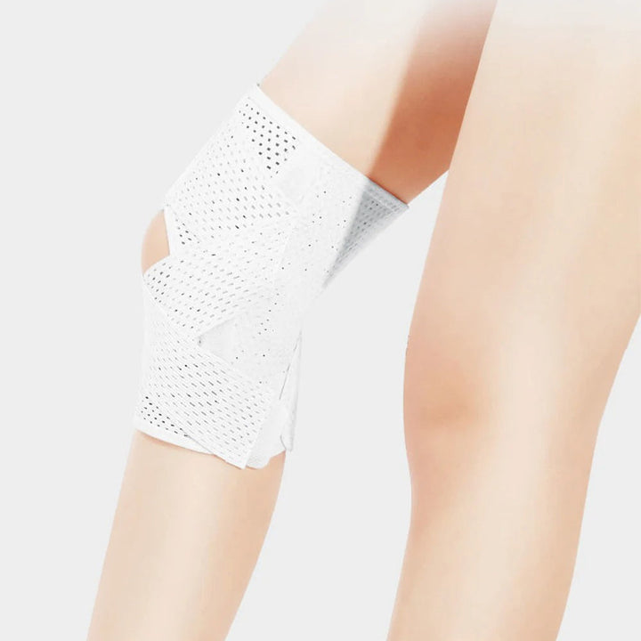 Unisex adjustable knee support compression strap for fitness and joint stability