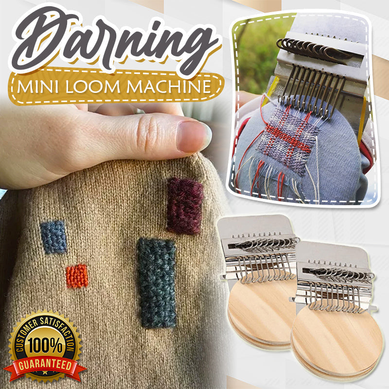 Mini DIY weaving and darning tool kit for quick clothing repair and mending holes