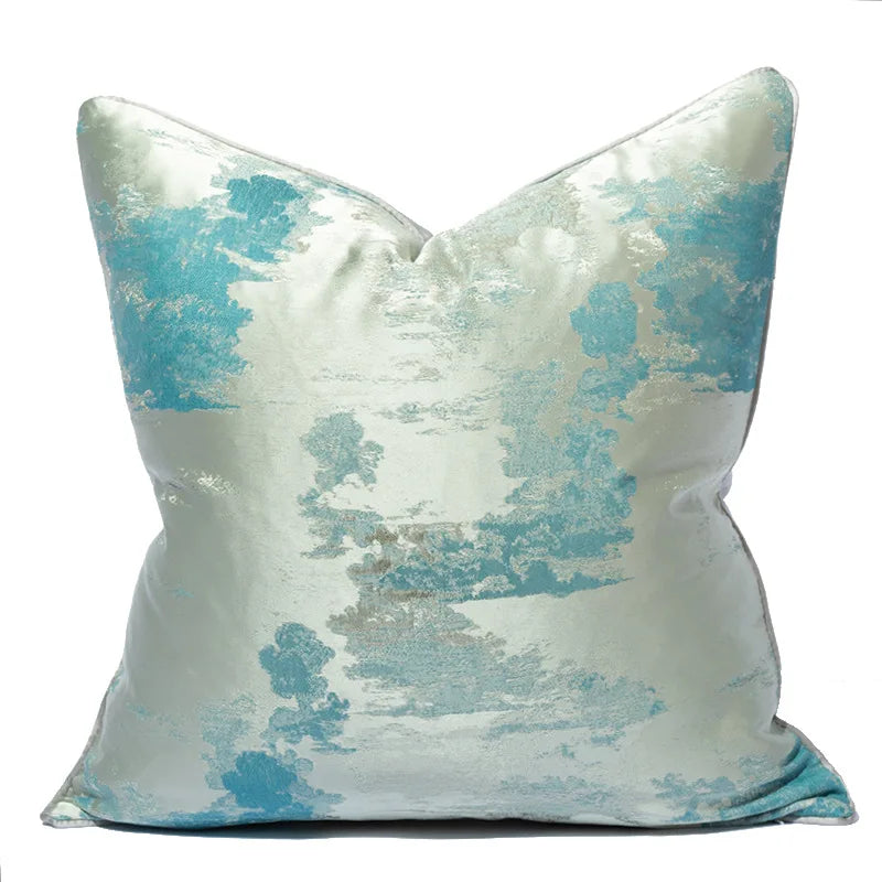Modern home textile cushion cover with geometric abstract art print