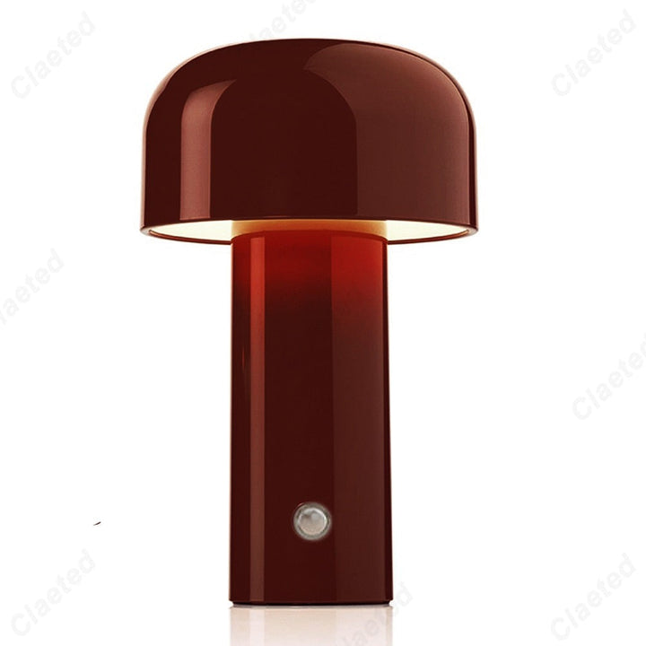 Elegant wireless LED lamp showcasing its classic design and ambient glow