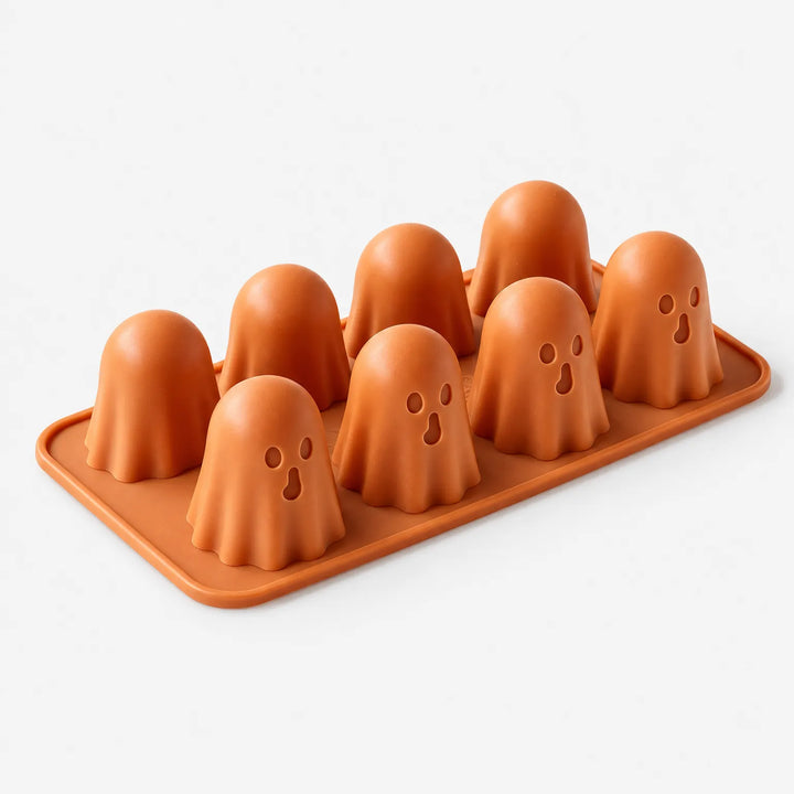 Silicone ghost chocolate mould flex tray for Halloween baking and treats