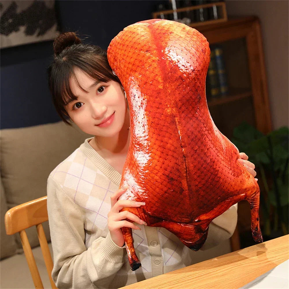 Unique BBQ cushion plush toy adding humor to living room decor