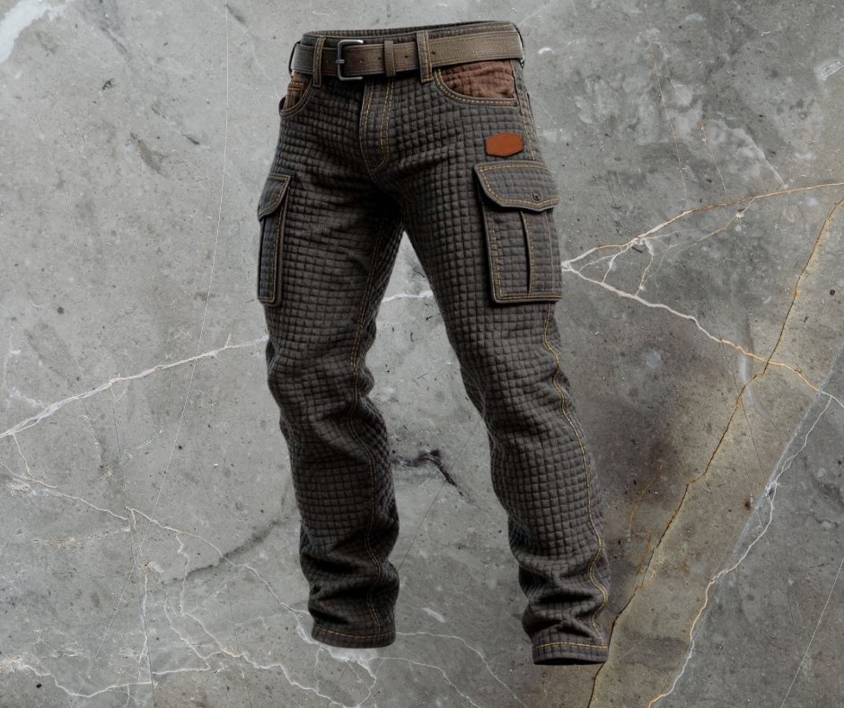 Bishop | Men’s Quilted Slim-Fit Trousers