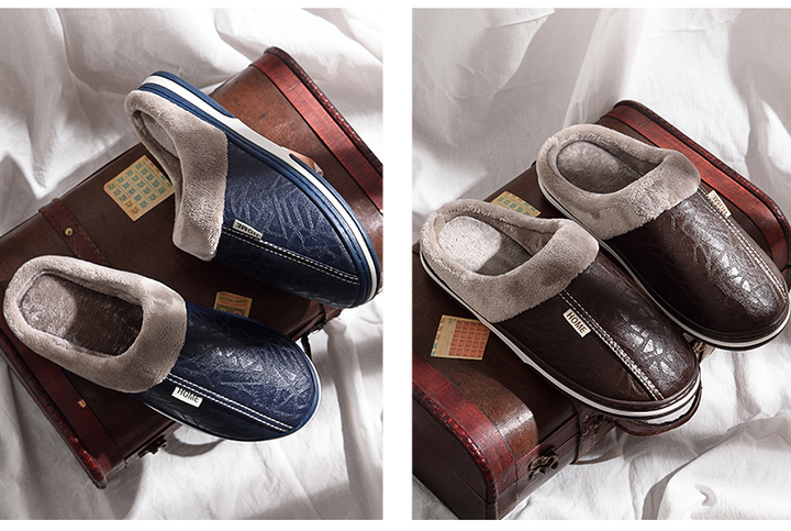 Unisex water-resistant slippers for comfortable lounging at home
