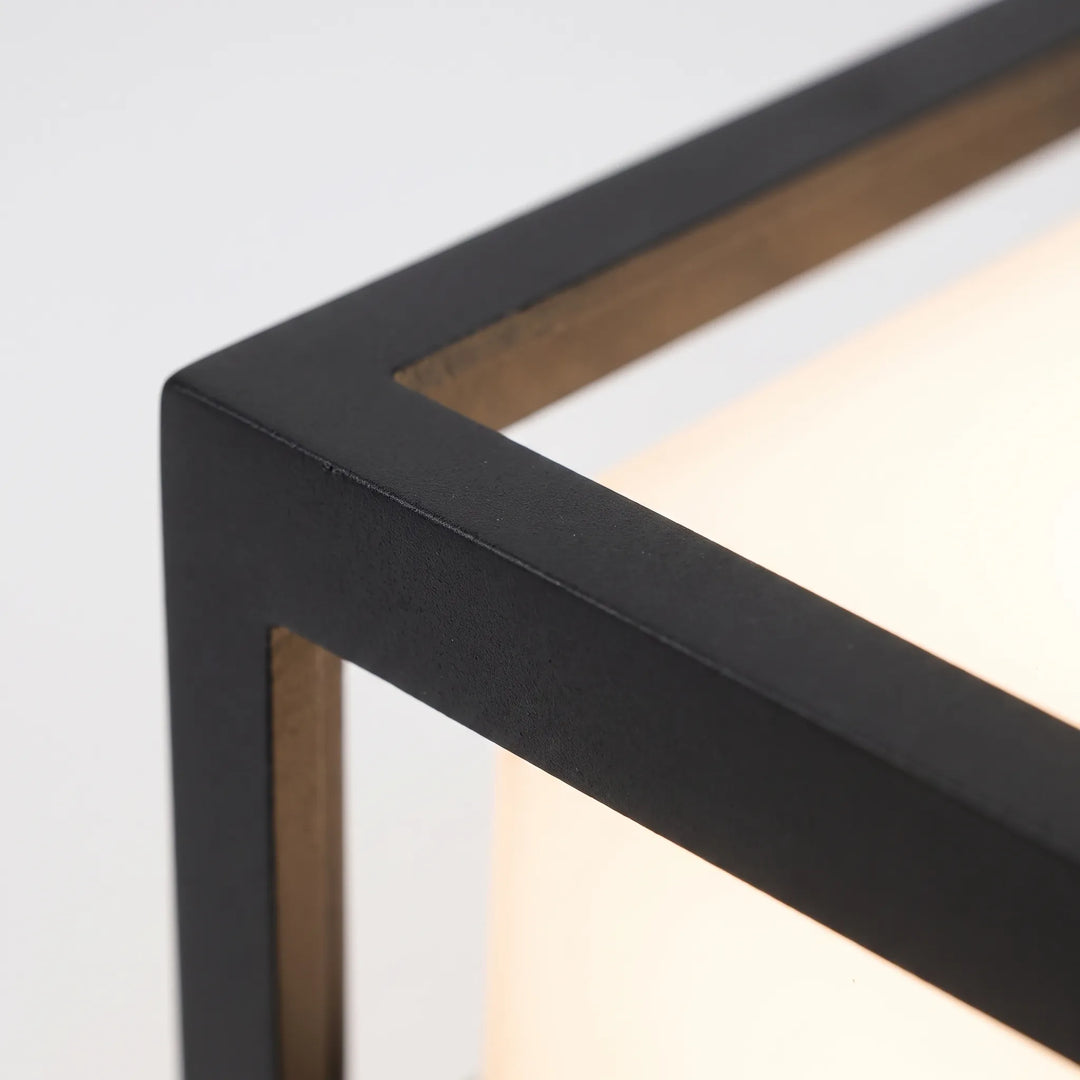 Modern outdoor wall sconce with RGB lighting and smart home features