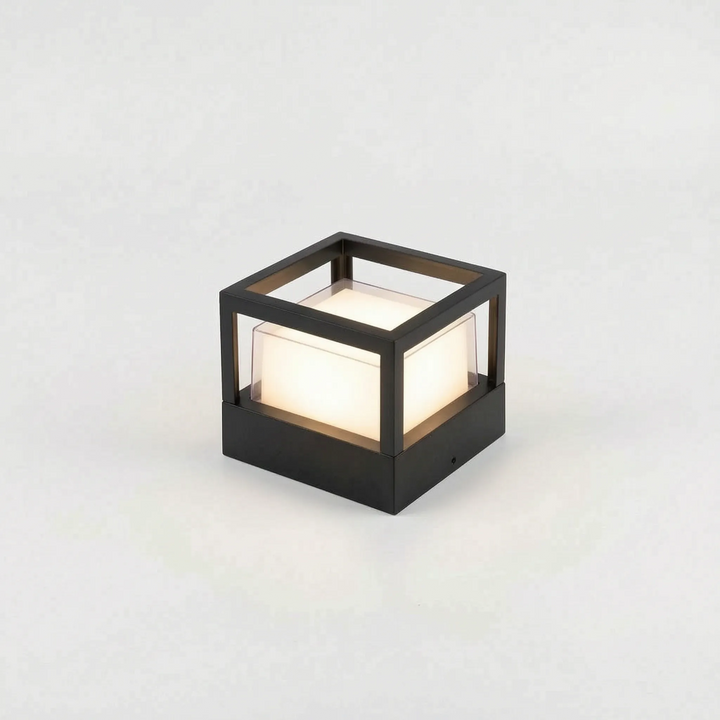 Close-up of smart LED fixture showing sleek design and wall illumination