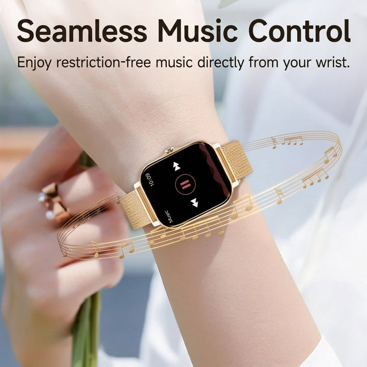Fitness tracker watch paired with a smartphone displaying detailed sleep analytics