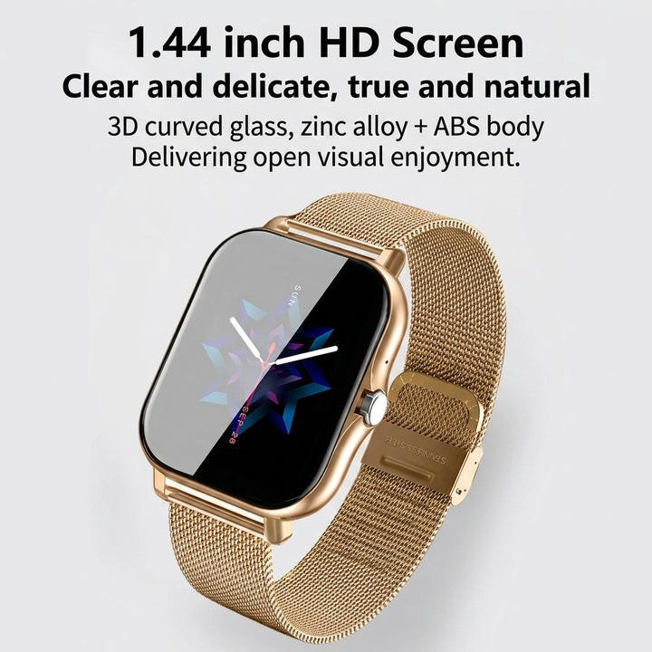 Smartwatch interface showcasing multiple customizable digital clock faces