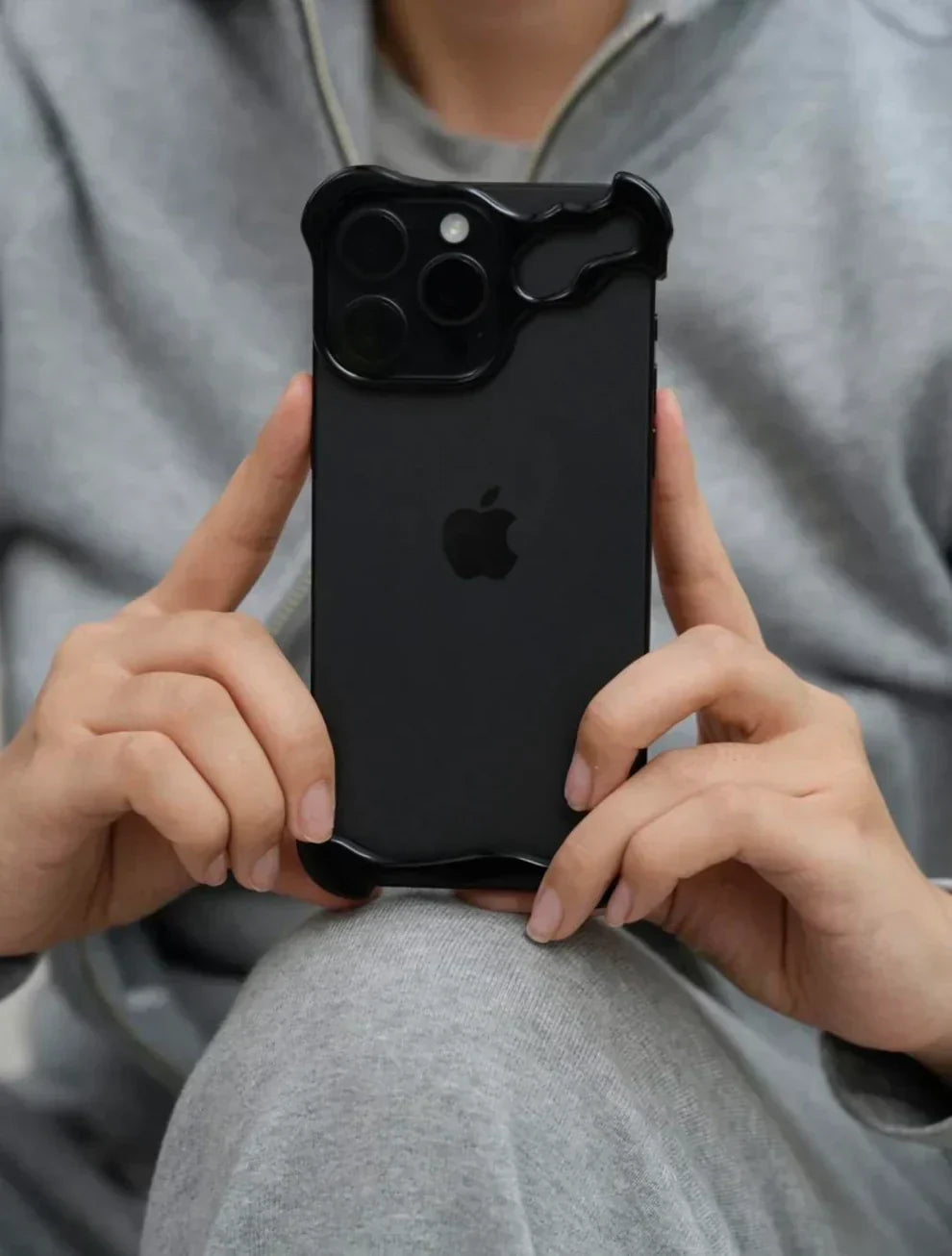 Durable metal frame detail emphasizing scratch resistance