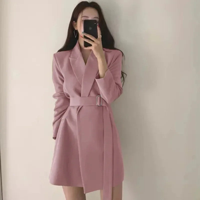 Selena | Women’s Belted Blazer Mini Dress