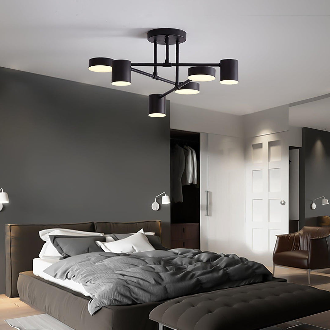 Versatile interior lighting fixture blending with modern room decor