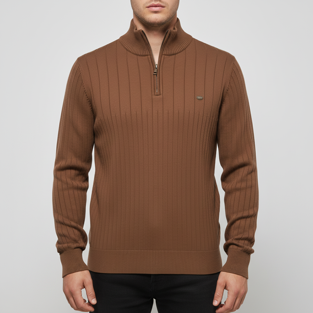 Nash | Men’s Ribbed Quarter-Zip Sweater