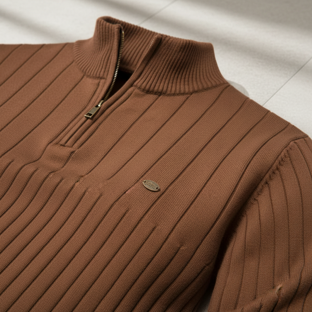 Nash | Men’s Ribbed Quarter-Zip Sweater
