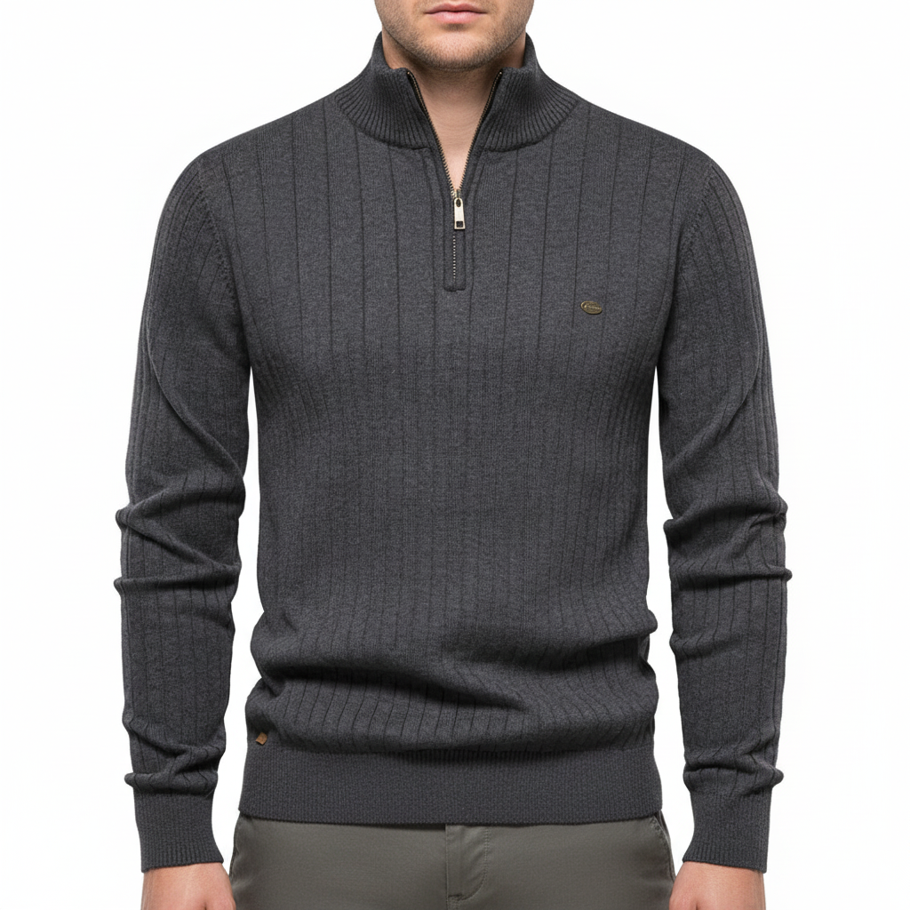 Nash | Men’s Ribbed Quarter-Zip Sweater