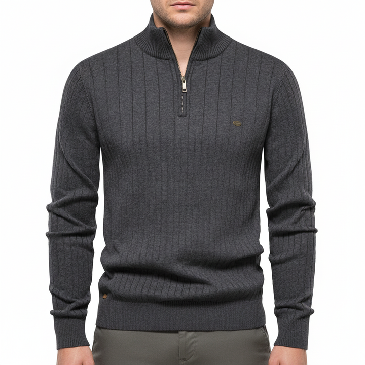 Nash | Men’s Ribbed Quarter-Zip Sweater
