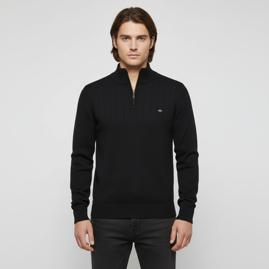 Nash | Men’s Ribbed Quarter-Zip Sweater