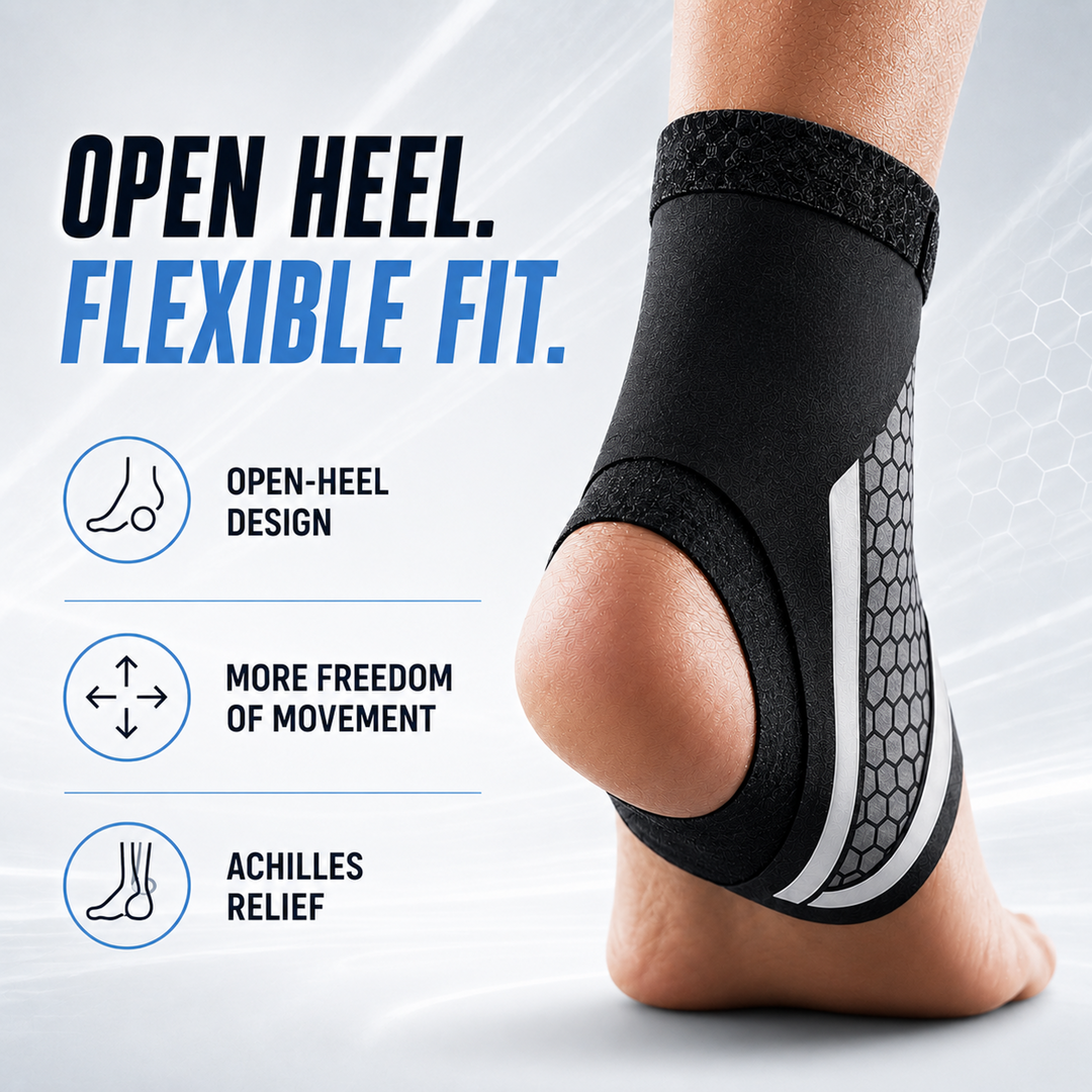 Elastic ankle support wrap for stability during workouts and fitness activities