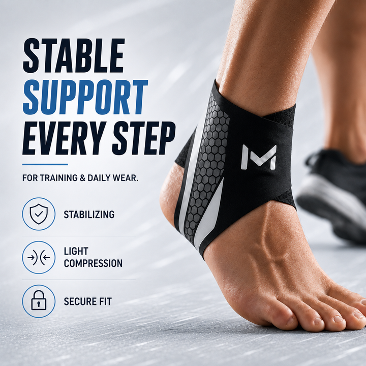 Breathable ankle compression sleeve for sports injuries and joint relief