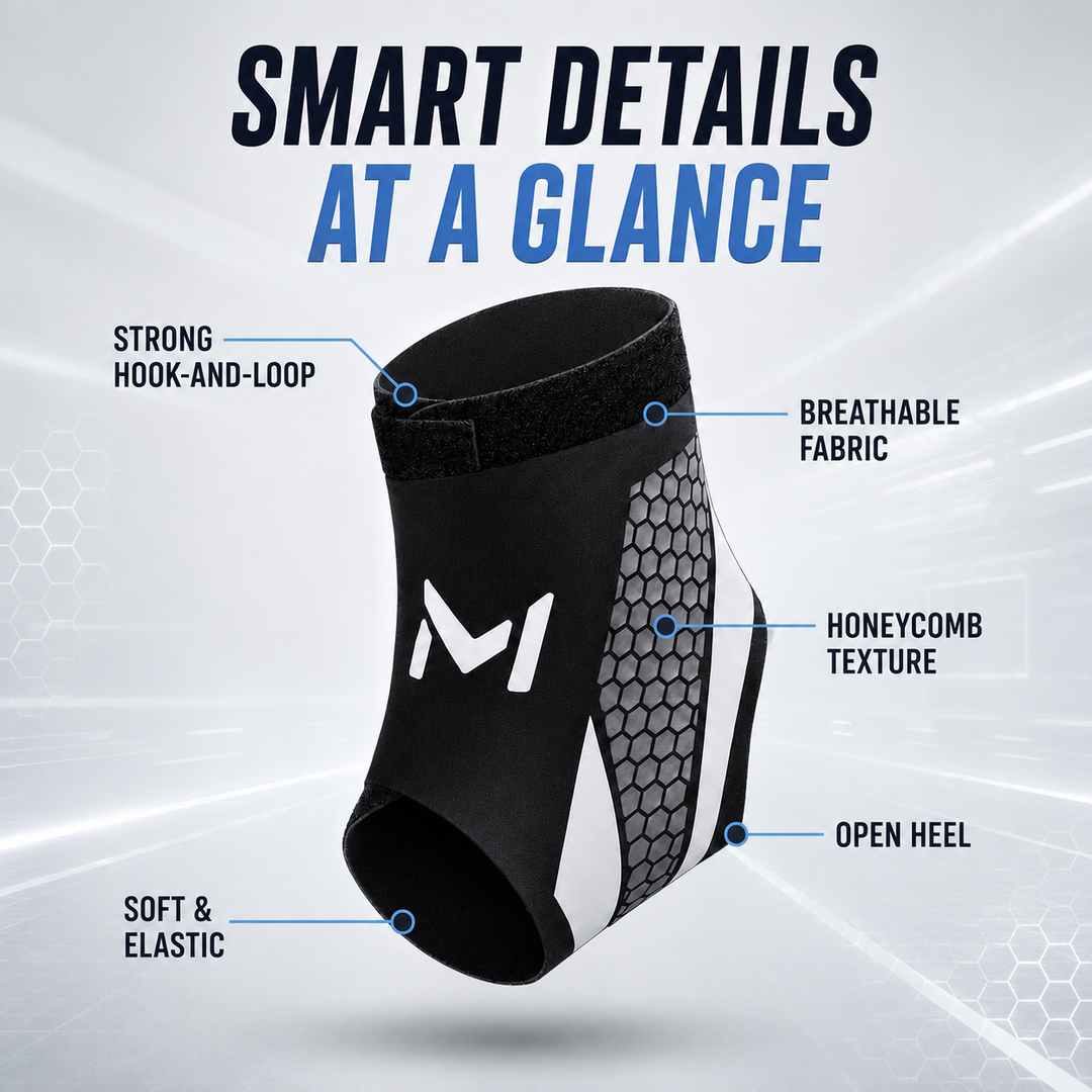Unisex adjustable ankle support sleeve for sports protection and joint stabilization