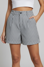 Women’s High Waist Striped Shorts