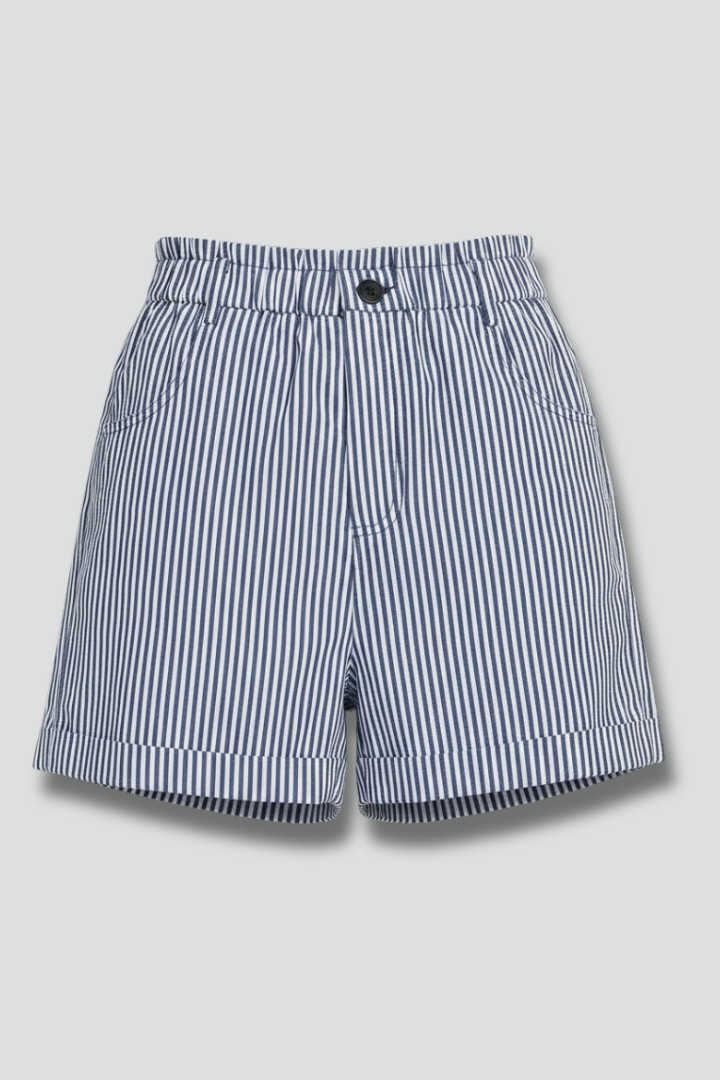 Women’s High Waist Striped Shorts