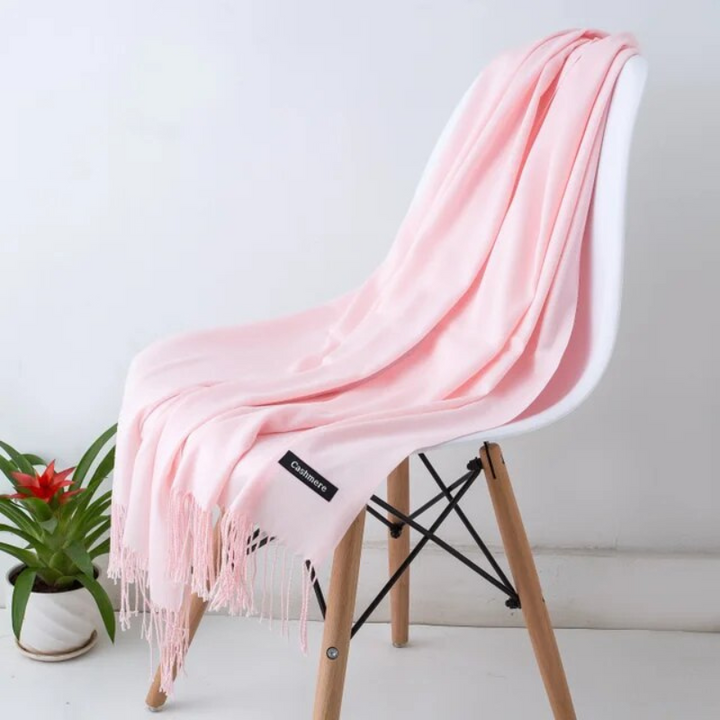 Casual lifestyle photo featuring the women's Sylvania winter scarf