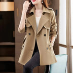 Zarelle | Women’s Double Breasted Belted Trench Coat
