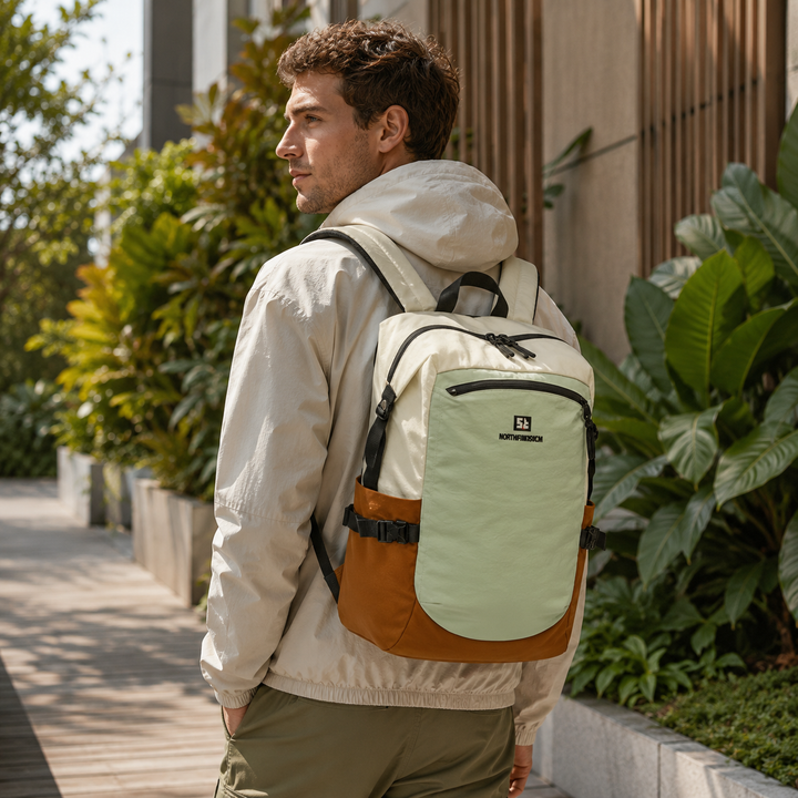 Unisex urban backpack styled for daily city commuting and casual lifestyle use