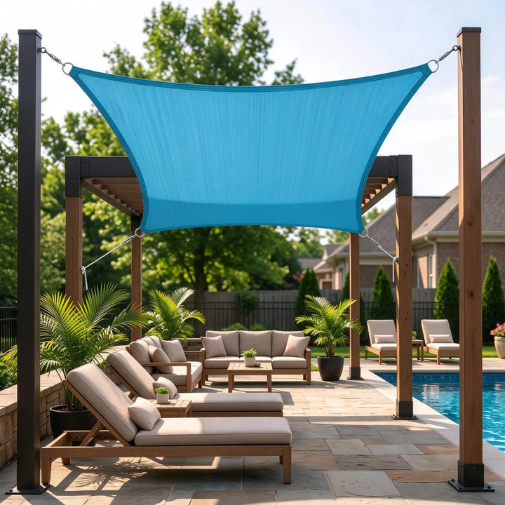 High-density garden shade fabric texture for the outdoor awning canopy