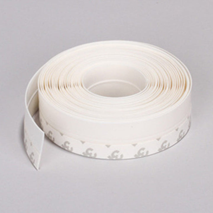 White weather stripping roll close-up view