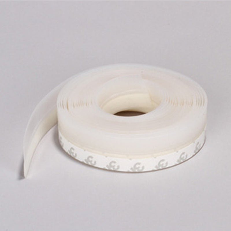 Universal silicone draft strip sealing a window gap for home energy saving and insulation