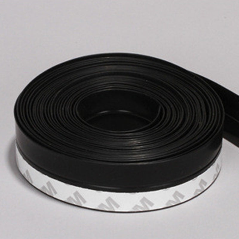 Black silicone draft sealing strip roll