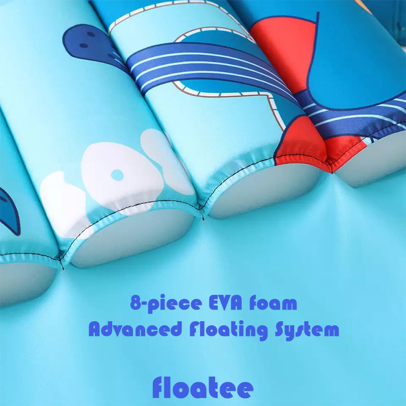 Water-resistant fabric texture close-up on float suit