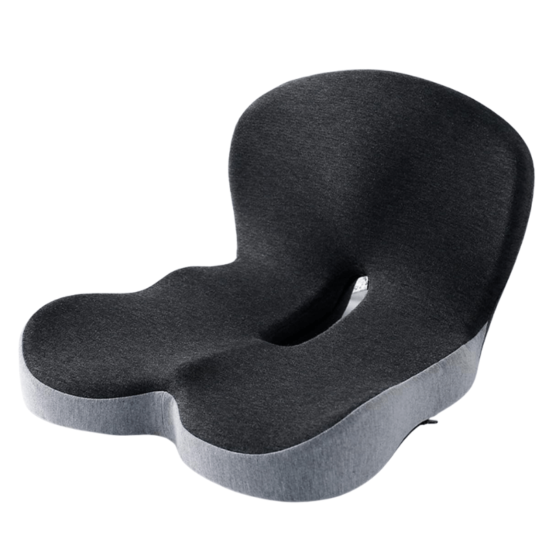 Office chair accessory lumbar pillow with adjustable strap