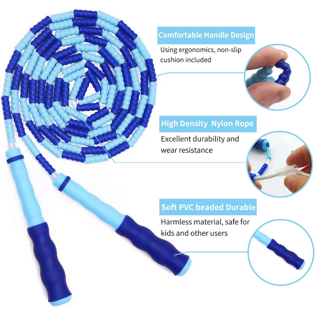 Ergonomic handle of adjustable training jump rope for cardio workout
