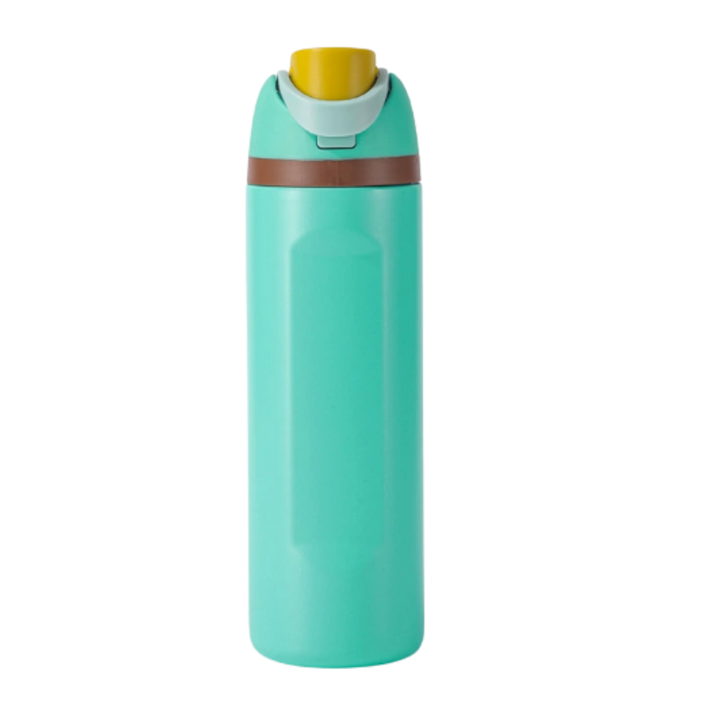 Compact stainless steel water bottle ready for daily commute
