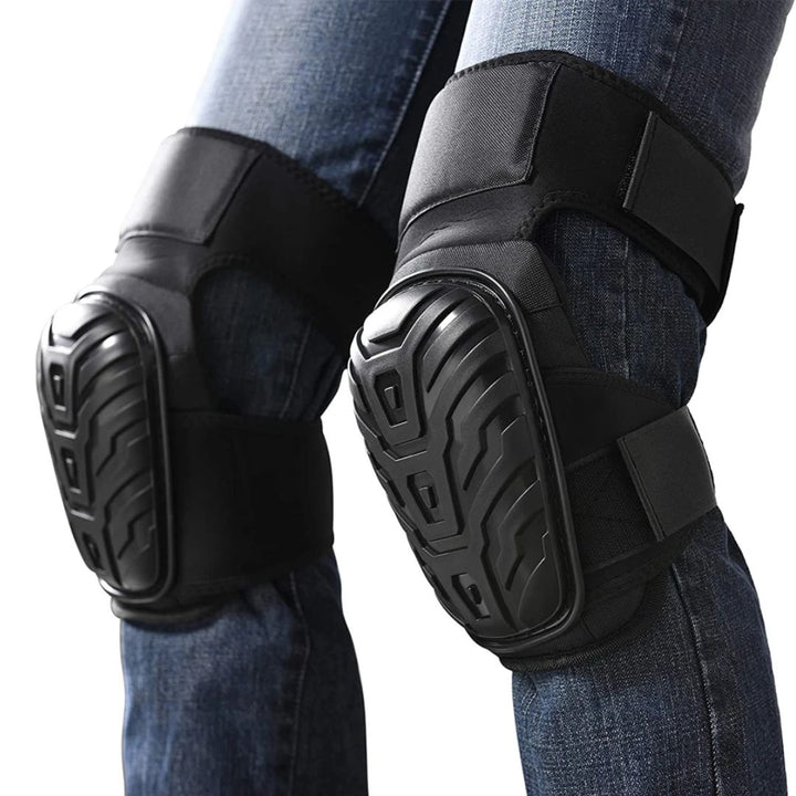 Rugged safety knee pads engineered for heavy-duty industrial work environments