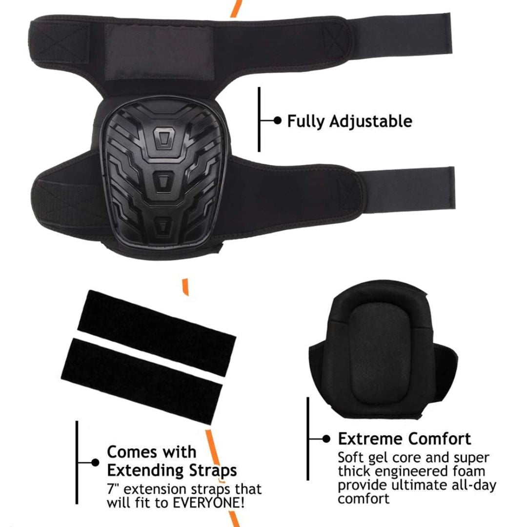 Ergonomic gardening knee pads designed for comfort during heavy DIY projects